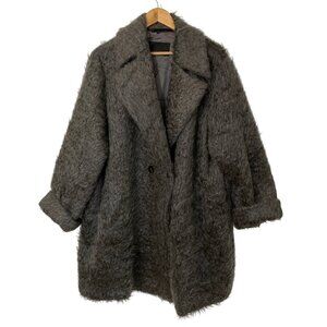 Marina Rinaldi Giaccone Mohair Blend Longline Winter Coat